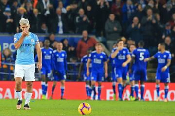 Defeat at Leicester mean City drop down to third on 44 points.