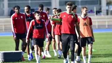 Darwin N&uacute;&ntilde;ez, durante un entrenamiento del Almer&iacute;a.