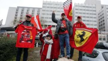 Los aficionados no olvidan a Schumacher.