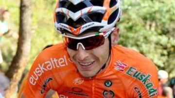 El líder de Euskatel Euskadi entró en meta duodécimo a 6 segundos del grupo de Valverde, ganador de la etapa, "Purito" Rodríguez, Alberto Contador y Chris Froome.