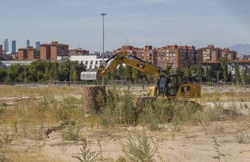 Así están las obras de jardinería del Wanda Metropolitano