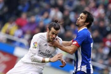 Gareth Bale y el defensa Alejandro Arribas.