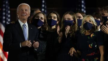 President-elect Biden took a conciliatory tone as he gave a speech saying he would be honoured to be the 46th president of the United States.