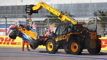Accidente de Carlos Sainz (McLaren) en Sochi.
