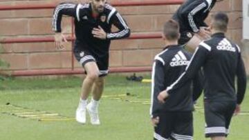 Negredo realiza sprints.