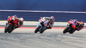 Acosta lideró en COTA por vez primera en MotoGP.