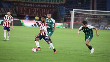 Partido de Liga BetPlay entre Junior y Deportivo Cali.