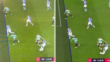 La polémica del Real-Betis: fuera de juego milimétrico, posible penalti...