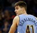 Juancho Hernangómez se estrena en la NBA: mate ante los Wolves