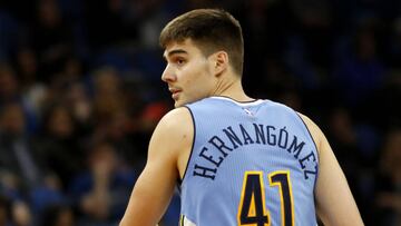 Juancho Hernangómez, durante el partido contra Minnesota Timberwolves.