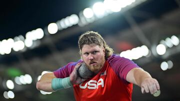 Ryan Cro, campeón mundial de lanzamiento de peso