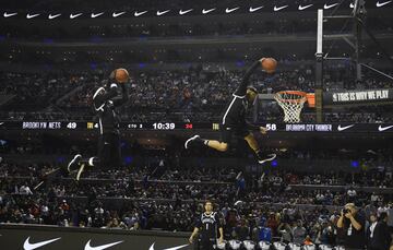 Performance de varios jugadores de los Brooklyn Nets en el descanso del partido de la NBA ante los Oklahoma City Thunder.