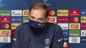 La reacción de Tüchel al explicar que jugará sin Neymar y Mbappé