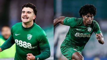 Alberto Salido y Juanca Pineda, con el Beroe de la Liga búlgara