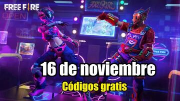 Códigos Free Fire de hoy 16 de noviembre de 2021; todas las recompensas gratis
