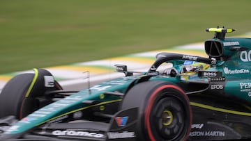 Fernando Alonso (Aston Martin AMR23). Interlagos, Brasil. F1 2023.