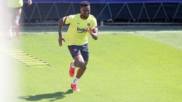 Nelson Semedo, en un entrenamiento.