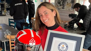 Alicia Sornosa, la española del récord Guinness: el viaje más largo del mundo en moto sin repostar