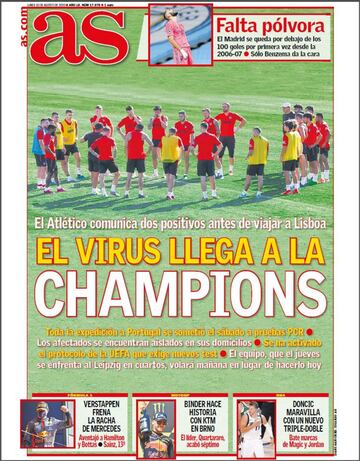 Las portadas de AS de agosto