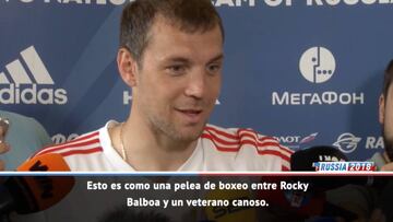 Dzyuba: "Espa?a es como Rocky, nosotros un veterano canoso"