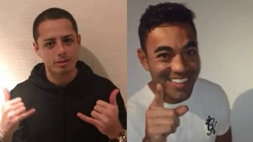 Los equipos de los atacantes mexicanos se enfrentan este fin de semana en la Liga de Alemania, por lo que intercambiaron palabras de apoyo previo al juego.