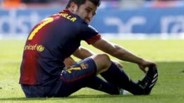 SIN SUERTE. Villa ha perdido la titularidad en el Barcelona y todo apunta a que vive su última temporada en el Camp Nou. Podría marcharse en verano.