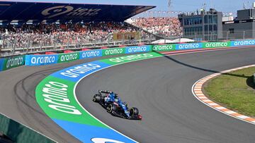 Fernando Alonso (Alpine A521). Zandvoort, Países Bajos. F1 2021.