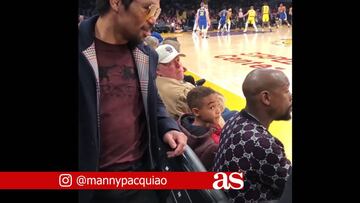 Manny Pacquiao y Floyd Mayweather coinciden en NBA