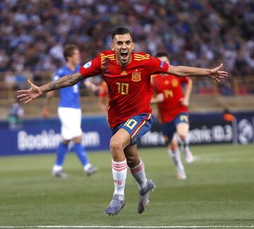 0-1. Dani Ceballos celebró el primer gol.