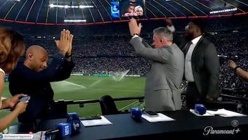 Thierry Henry goes wild with PSG fans before Champions League final