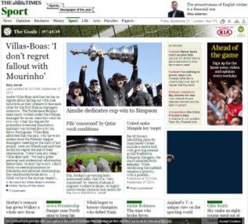 Portadas de la prensa extranjera