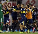 Boca celebra una gran victoria sobre River en el Monumental