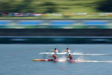 Íñigo Peña y Paco Cubelos se imponen en su ronda de K2 1000 para estar en la semifinal de mañana. 