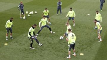 Entrenamiento del Real Madrid.