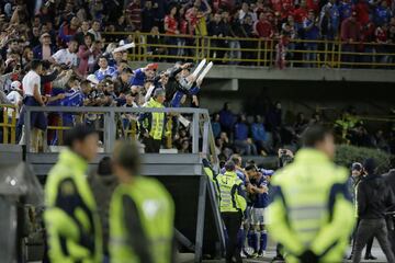 Millonarios superó 2-1 a América de Cali en estadio El Campín en la última jornada de la fase regular del Torneo Fox Sports 2019 y clasificó a la final, en la que enfrentará a Santa Fe.