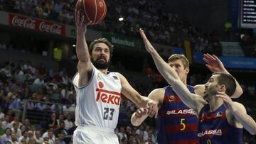 Sergio Llull con Doellman y Ribas.