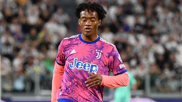 Juan Cuadrado en un partido de Juventus en la Serie A.