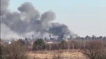 Aeropuerto de Leópolis, bombardeado por un submarino a 800 kms de distancia