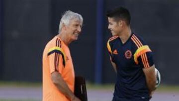 James Rodríguez, hombre de confianza de Pékerman en la Selección Colombia: lo tuvo en 35 de los 41 partidos.