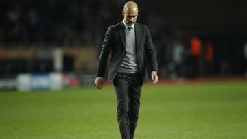 Guardiola hace frente a las preguntas tras la eliminación