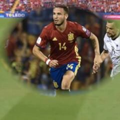 El lujo de regate de Saúl: un giro 'a lo Xavi' que bien vale un Mundial