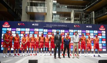 La selección española de baloncesto con Sergio Scariolo y Jorge Garbajosa