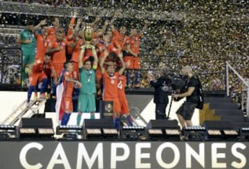 Así festejó la Roja su título Centenario