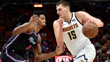 Los Nuggets siguen líderes gracias a Jokic: triple-doble y canasta ganadora en Miami