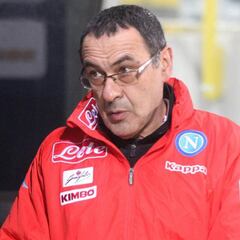 Sarri, enfadado: “Si habláis del Madrid me levanto y me voy”