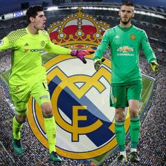El Real Madrid debate si fichar a Courtois o a De Gea