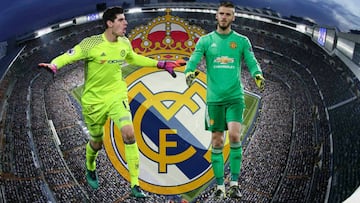 El Real Madrid debate si fichar a Courtois o a De Gea