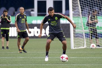 El central de Chivas de Guadalajara mostró cosas agradables en sus primeros partidos con el Rebaño Sagrado. El defensa recibió una oportunidad para formar parte del equipo que afrontó la Copa Oro 2017. Marín jugó cuatro partidos amistosos, dos de Copa Oro y anotó un gol con el Tri en esta competencia. 