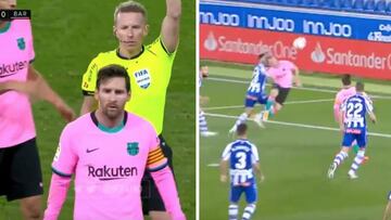 De la no expulsión de Messi al penalti por empujón a De Jong