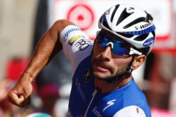 Fernando Gaviria líder y primer colombiano en ganar en un sprinter